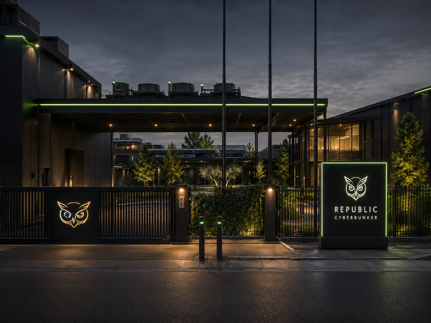Republic CyberBunker — controlled entrance
